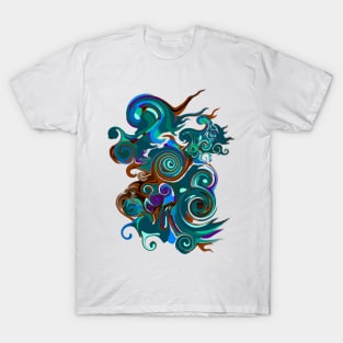 Abstract water by Orchid T-Shirt